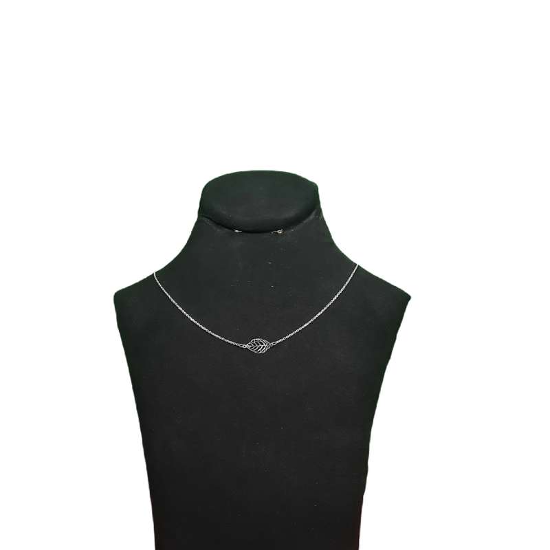 گردنبند نقره زنانه مدل برگ