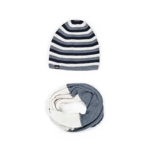 ست کلاه و شال گردن بافتنی مدل SB-SS-20121