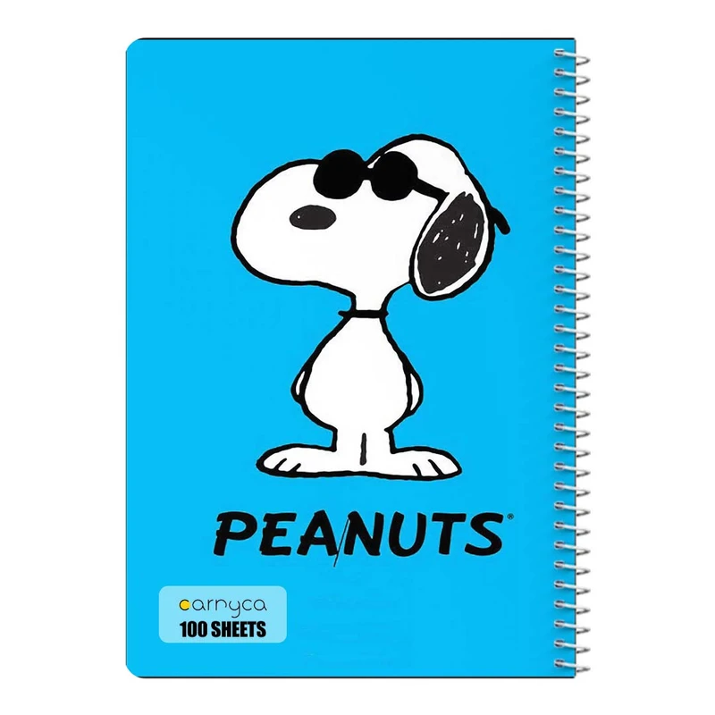 دفتر مشق 100 برگ سیمی کارنیکا طرح فیلم بادام زمینی ها The Peanuts کد 94696