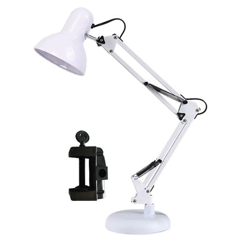 چراغ مطالعه مدل E27-DOUS به همراه گیره اتصال به لبه ی سطوح