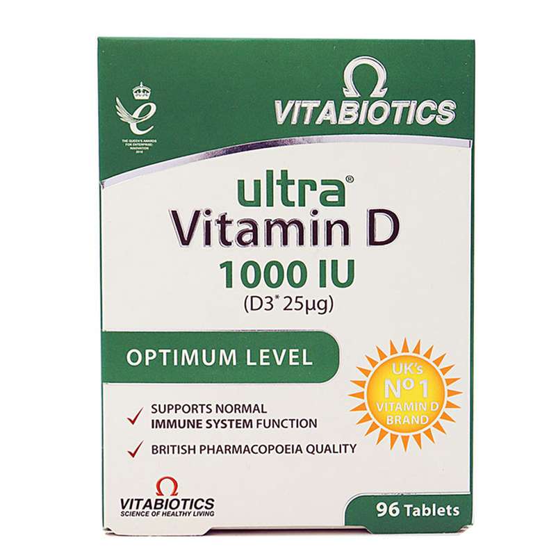 قرص اولترا ویتامین D3 ویتابیوتیکس بسته 96 عددی