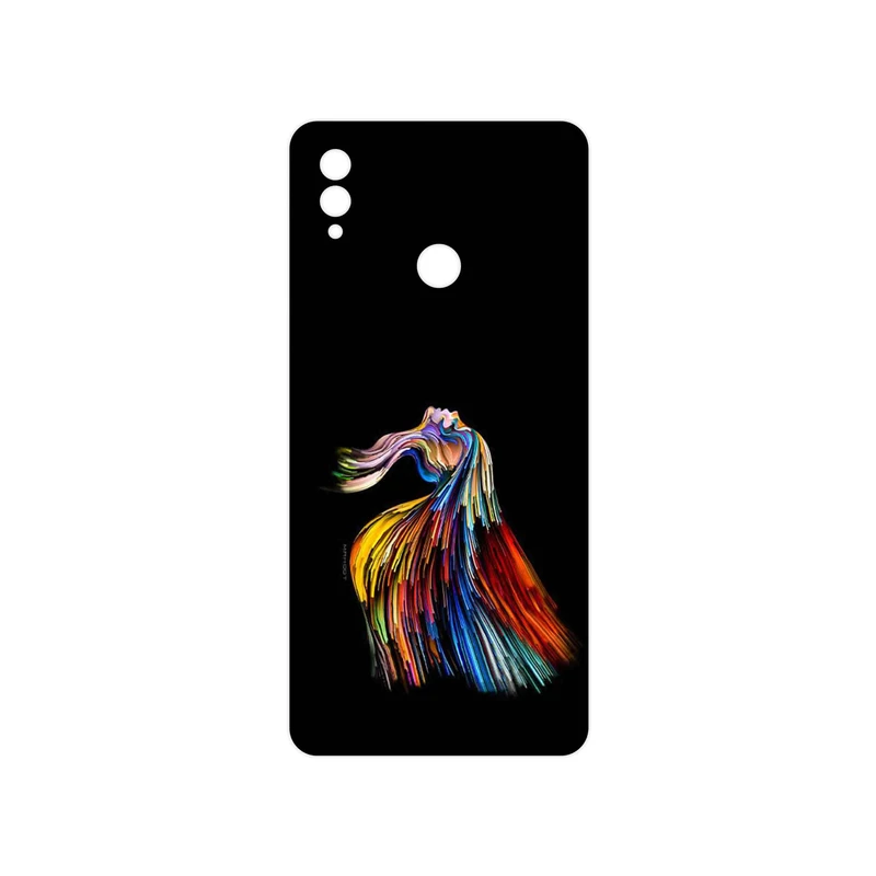 برچسب پوششی ماهوت مدل Rainbow Hair Digital Art مناسب برای گوشی موبایل آنر Note 10