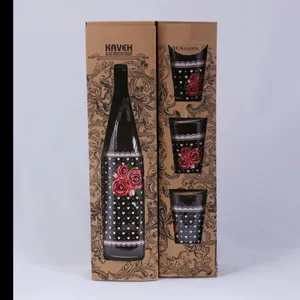 ست بطری و لیوان 4 پارچه کاوه طرح سگهای مهربان 101