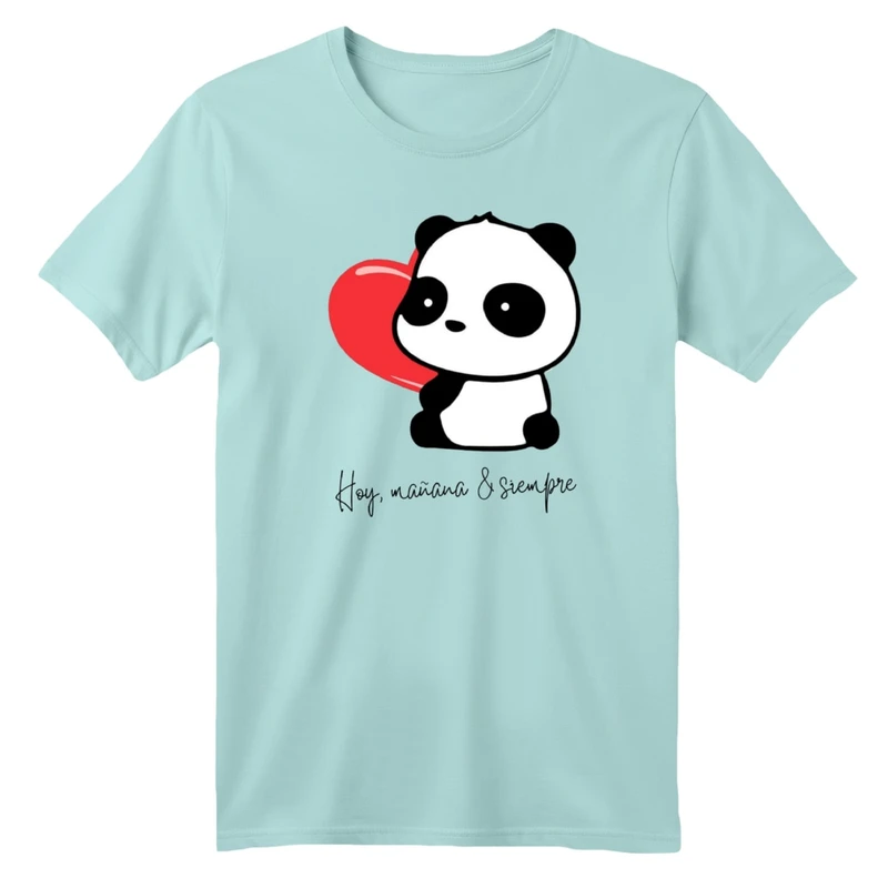 تی شرت آستین کوتاه بچگانه مدل پاندا و قلب