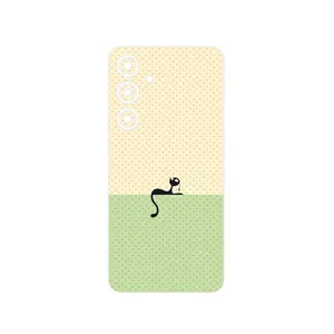 MAHOOT Minimal Internet Cat Icon Cover Sticker for Samsung Galaxy S24 FE