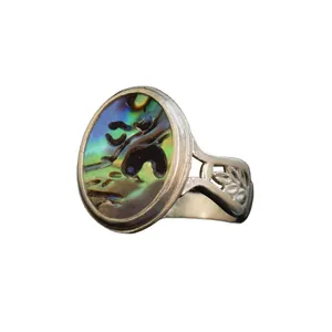 انگشتر نقره زنانه مدل سنگ دار 