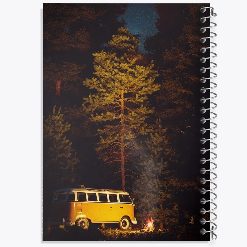 دفتر شطرنجی 50 برگ خندالو مدل کمپینگ (Camping) کد F728