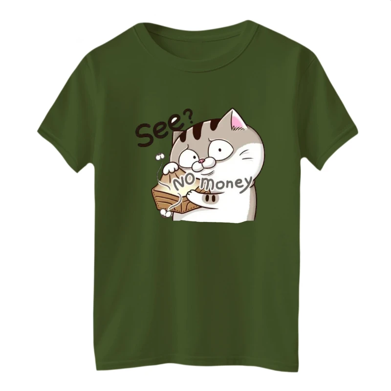 تی شرت آستین کوتاه بچگانه مدل گربه