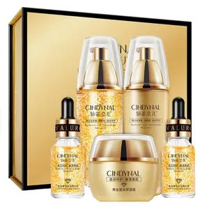 مجموعه مراقبت از پوست سیندینال مدل طلای 24 عیار بسته 5 عددی