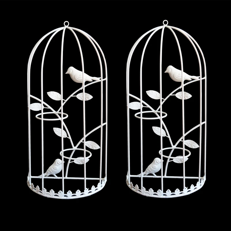 شمعدان مدل پرنده مناسب برای شمع استوانه ای مجموعه 2 عددی