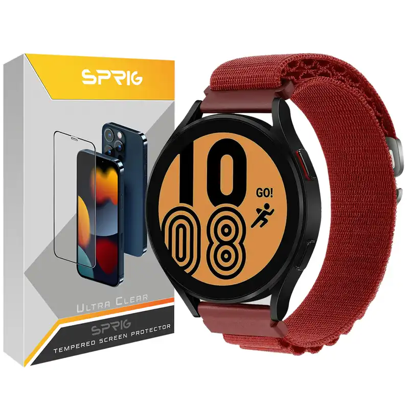 بند اسپریگ مدل Red Loop Alpine مناسب برای ساعت هوشمند سامسونگ Galaxy Watch 4 40mm / watch 4 42mm / watch 4 44mm / watch 4 46mm / Galaxy Watch 5 40mm / Watch 5 44mm / Watch 5 pro 45mm