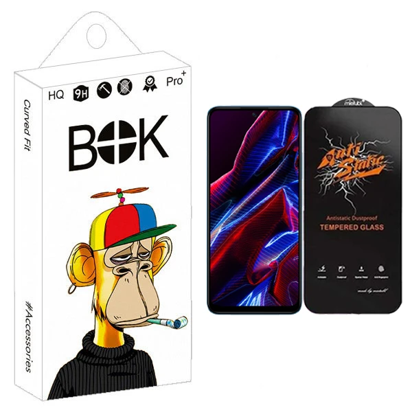 محافظ صفحه نمایش بوک مدل Antistatic Glavers مناسب برای گوشی موبایل شیائومی redmi note 12 4G / 12 5G / note 12R Pro / poco x5
