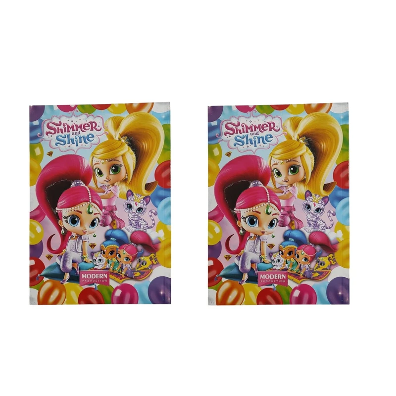 دفتر نقاشی 50 برگ مدل ته چسب طرح شیمر و شاین کد 007 بسته 2 عددی