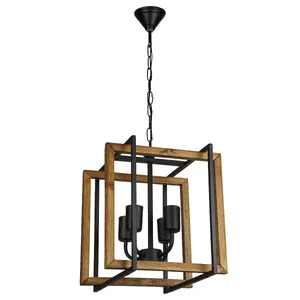  لوستر آویز چهار شعله چشمه نور کد 2215/4