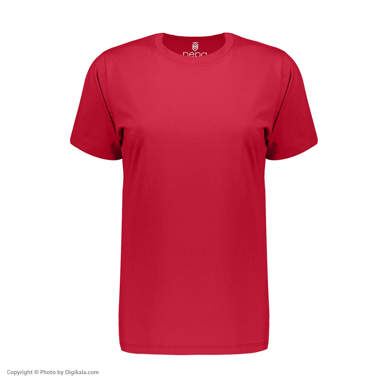 تی شرت آستین کوتاه زنانه پپا مدل Plain رنگ قرمز -  - 2