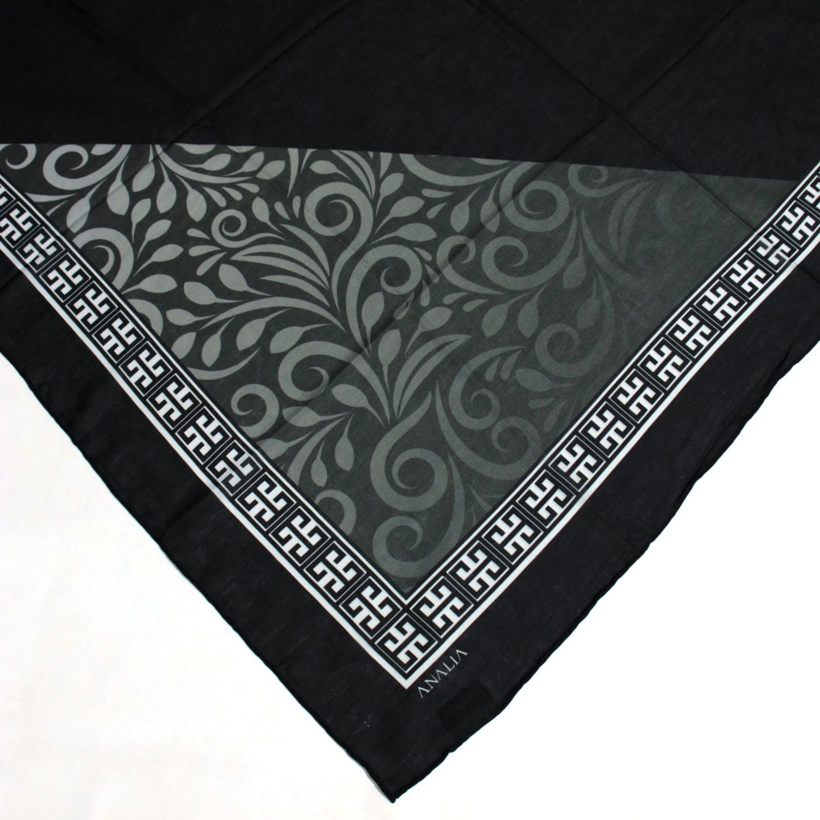 روسری زنانه مدل نخی حاشیه دار دست دوز کد 6080 - - 11