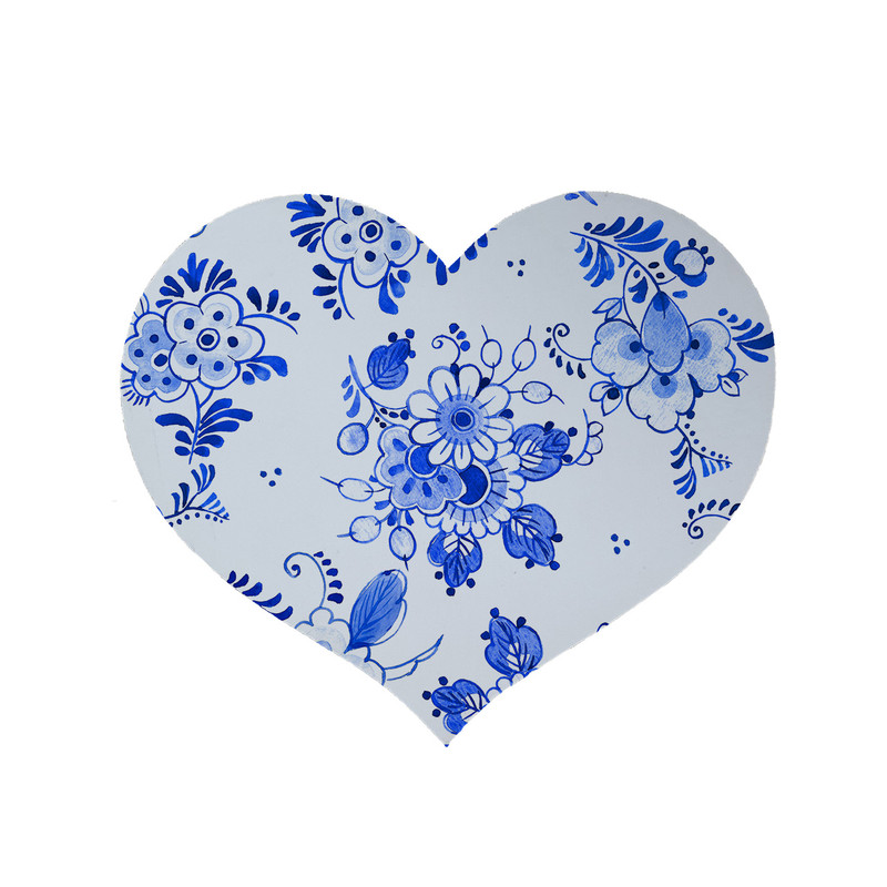 پادری مدل قلب طرح گل کد 5923 سایز 90x90 سانتی متر 
