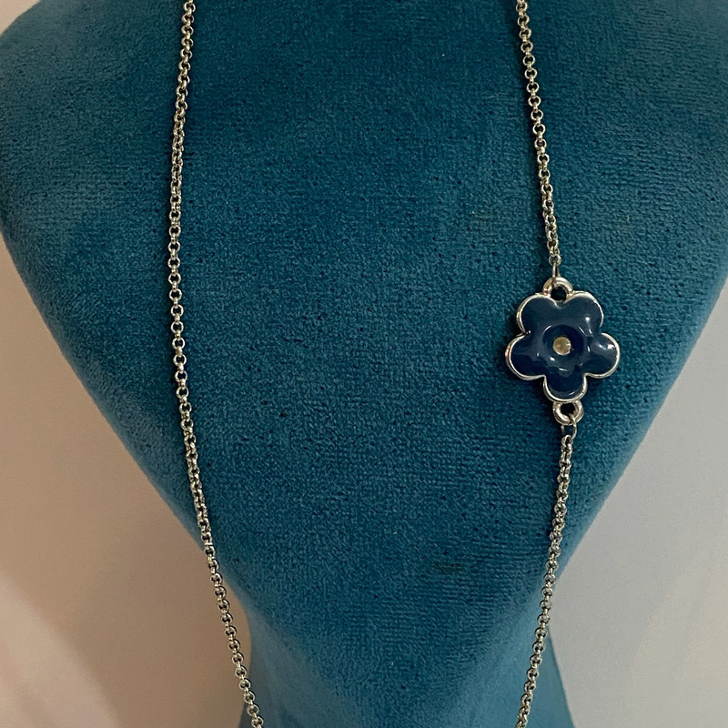 گردنبند دخترانه مدل تک گل