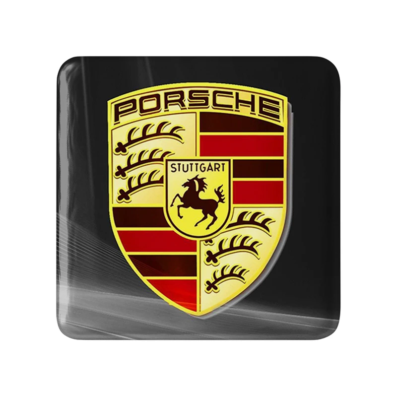 مگنت خندالو طرح پورشه Porsche مدل مربعی کد 30645