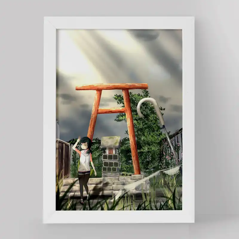 تابلو خندالو مدل هینا انیمه تغییر آب و هوا با تو کد 17652