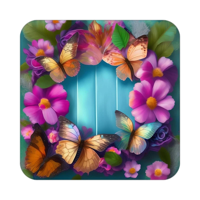 زیر لیوانی کاکتی طرح گل مدل mp16930