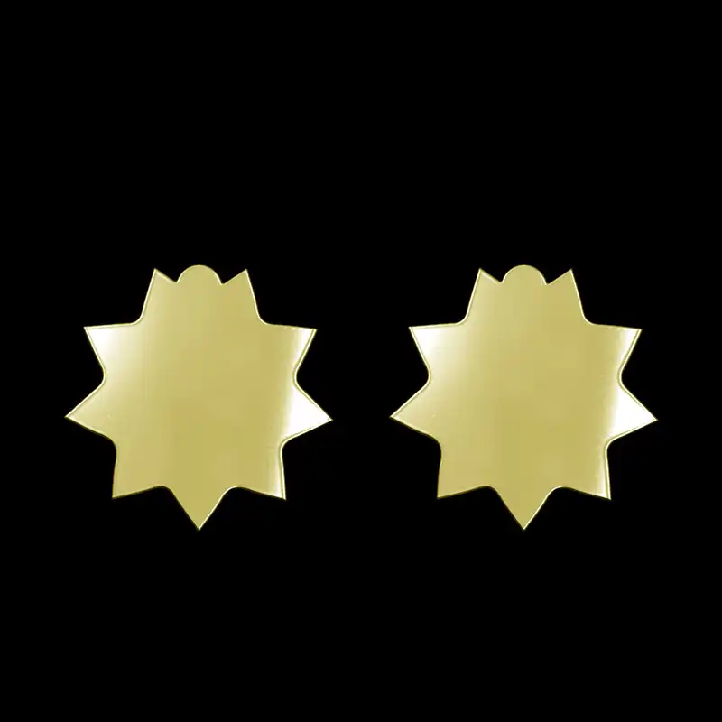 گوشواره طلا 18 عیار زنانه مدوپد مدل ستاره کد GA1-15633