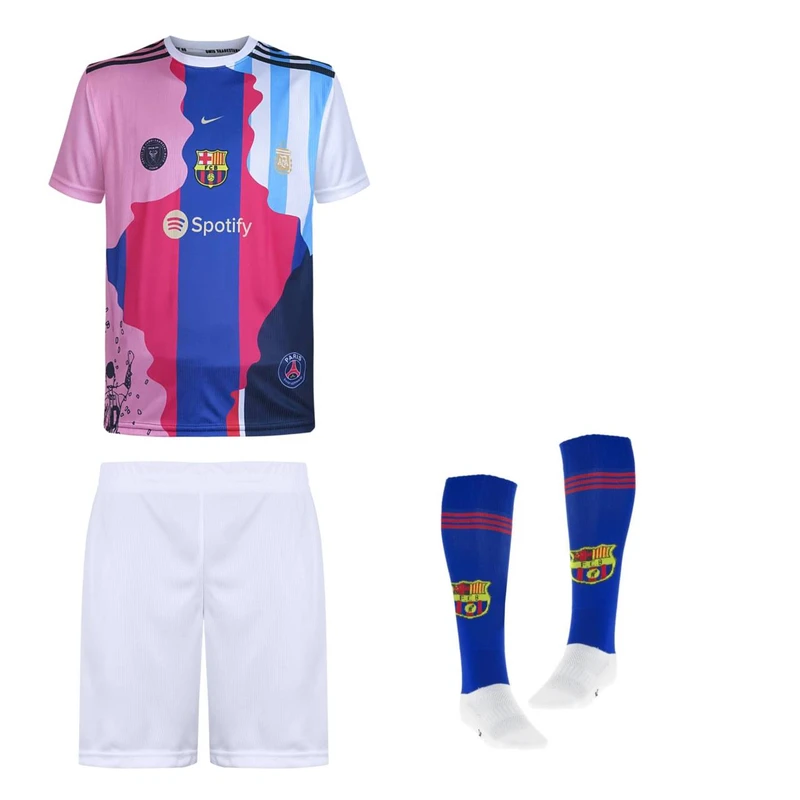 ست 3 تکه لباس ورزشی پسرانه مدل منتخب مسی 2026