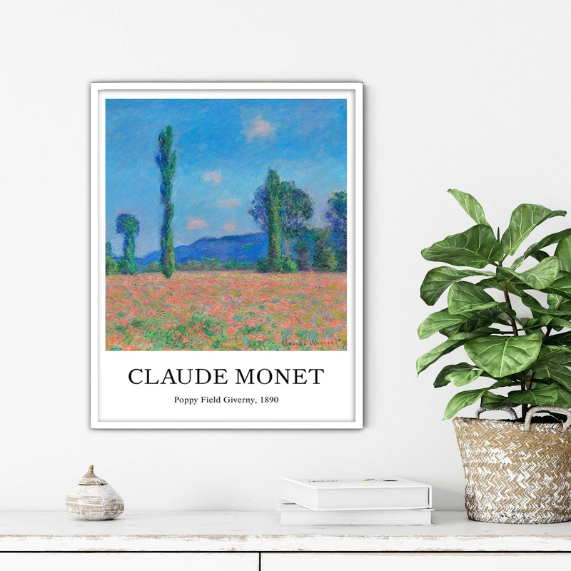 تابلو آتریسا طرح نقاشی کلاسیک مدرن مدل ATFHW49 فریم سفید