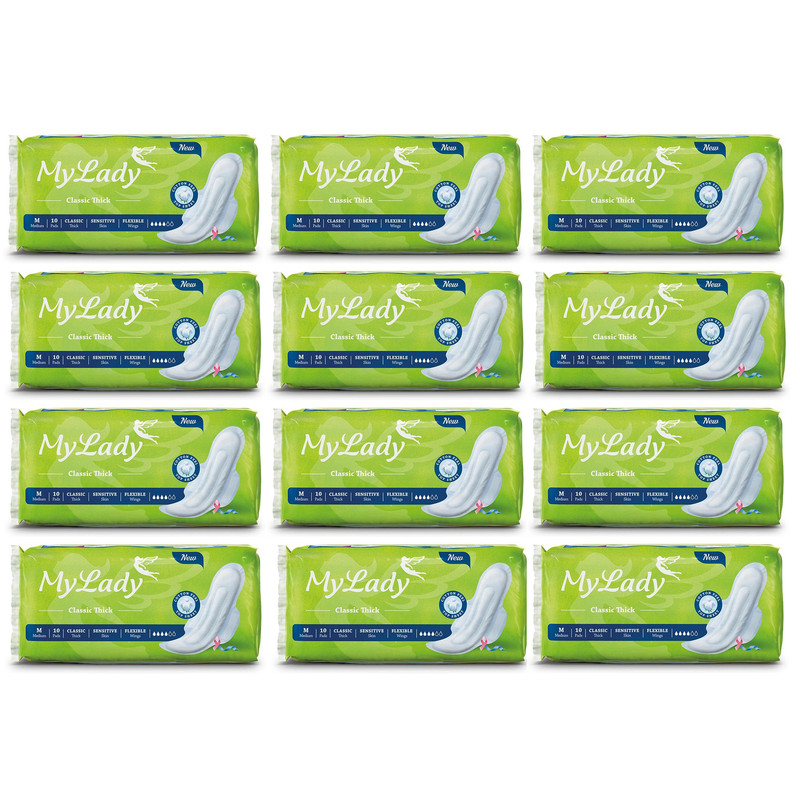 نوار بهداشتی مای لیدی مدل Classic مجموعه 12 عددی نوار بهداشتی مای لیدی مدل Classic مجموعه 12 عددی