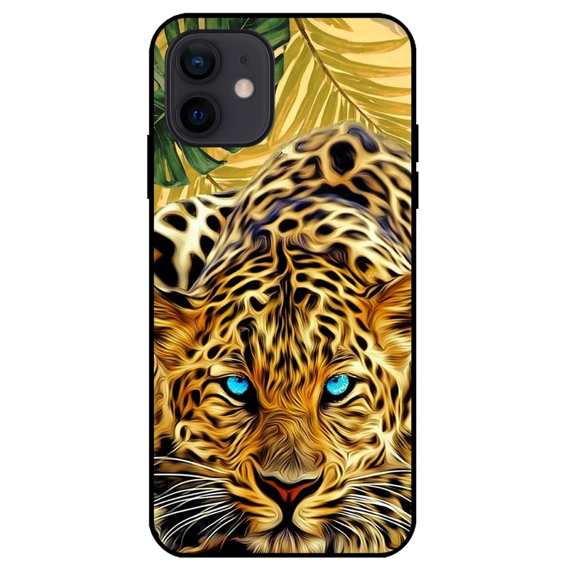 کاور مگافون طرح پلنگ مدل 7455 مناسب برای گوشی موبایل اپل iPhone 12