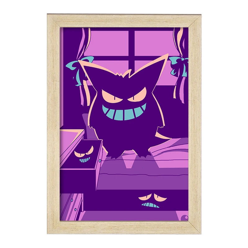 تابلو خندالو مدل گنگار انیمه پوکمون  کد 17376