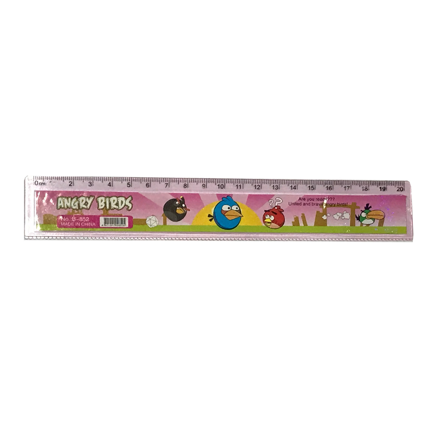 خط کش 20 سانتی متری طرح انگری بردز مدل B852 کد 851