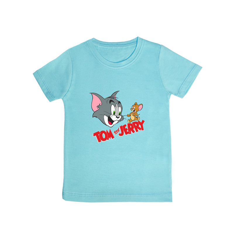 تی شرت آستین کوتاه پسرانه مدل Tom & jeryy BL039