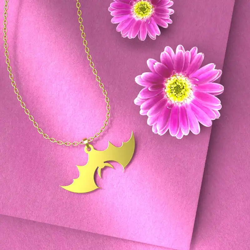 گردنبند طلا 18 عیار زنانه مدوپد مدل هالووین کد G3-1-1221