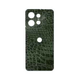 MAHOOT Green-Crocodile-Leather Cover Sticker for Motorola Edge 50 Pro