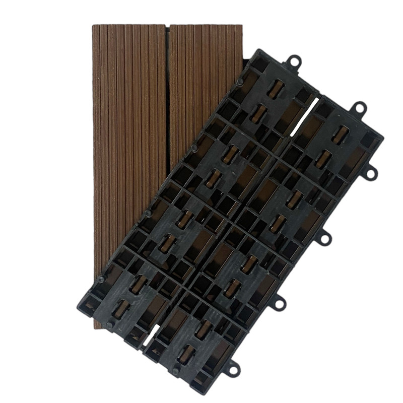 کفپوش مدل تایل چوب پلاست مدرن ابعاد30cm x 30cm