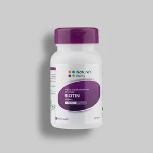 مکمل تقویت پوست، مو و ناخن نیچرز پلنتی مدل بیوتین 10mg 60 عددی بدون لاکتوز با حفظ استحکام و سلامت...