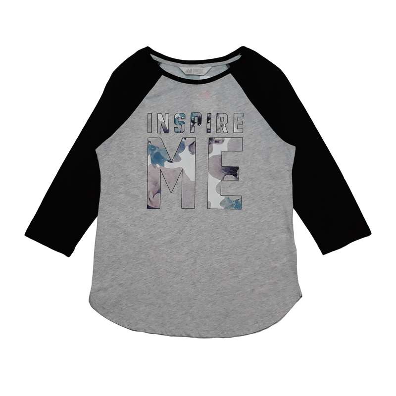 تی شرت آستین بلند دخترانه اچ اند ام مدل 436 sh