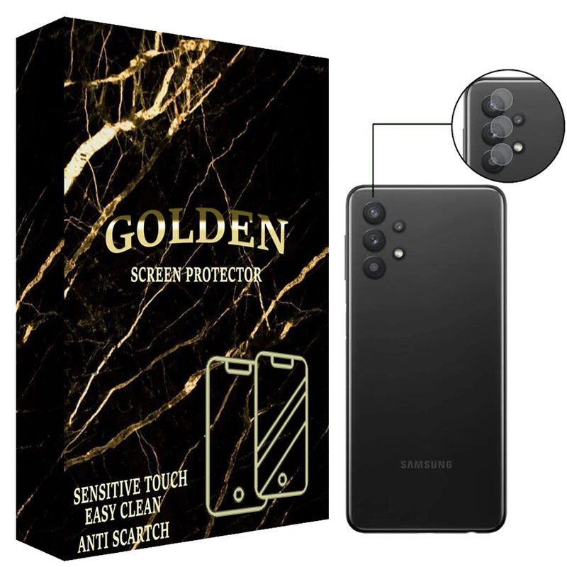 محافظ لنز دوربین گلدن مدل LNZ_G01 مناسب برای گوشی موبایل سامسونگ Galaxy A32 5G