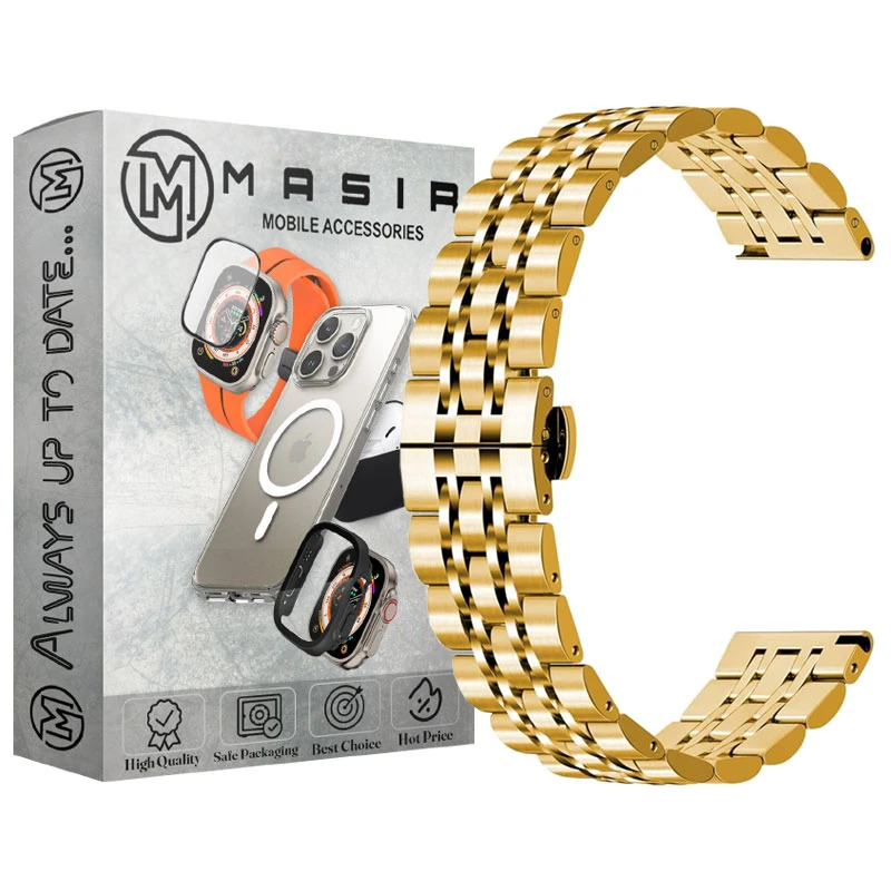 بند مسیر مدل 7bead Stainless Butterfly مناسب برای ساعت هوشمند میبرو X1 / A1