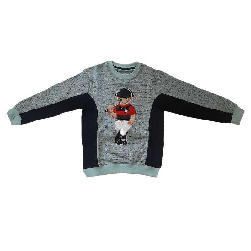 سویشرت پسرانه مدل خرس کلاه دار کد 636