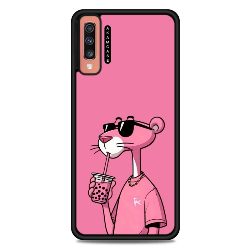 کاور آکام مدل AMC-WSGA70-PINK PANTHER12 مناسب برای گوشی موبایل سامسونگ Galaxy A70