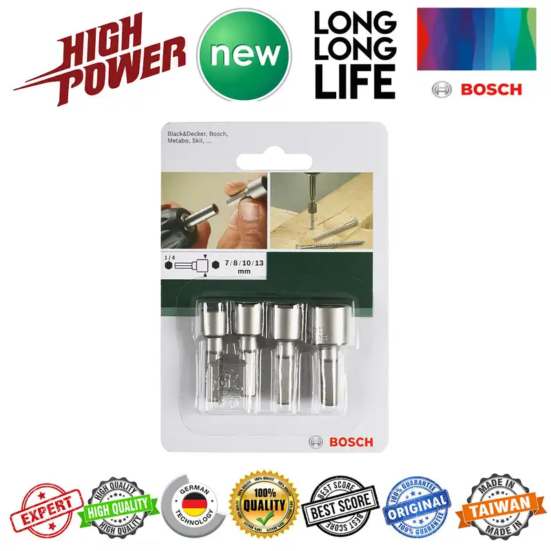 بکس سردریلی بوش مدل 1/4 مجموعه 4 عددی