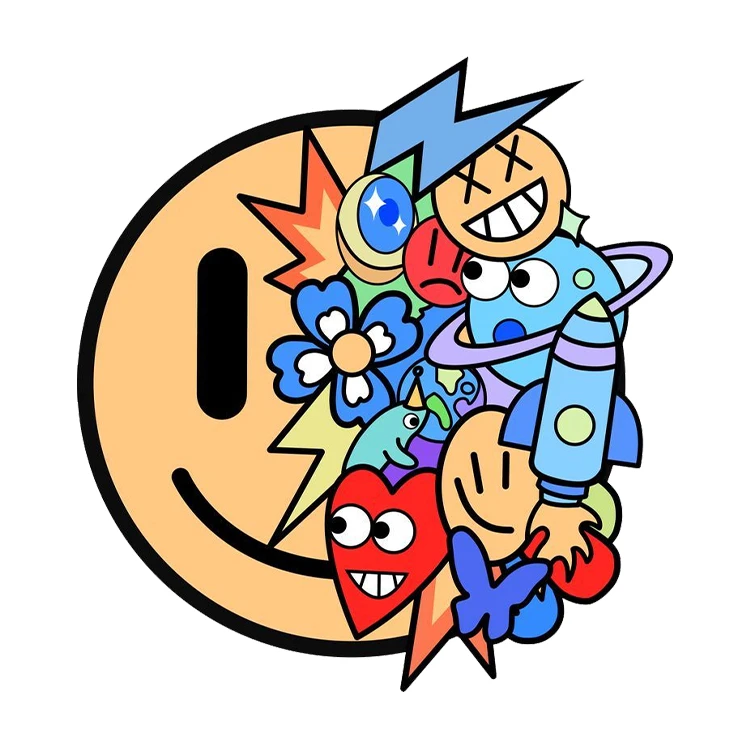 استیکر پارچه و لباس پاد آفرین مدل کارتونی کد S1846