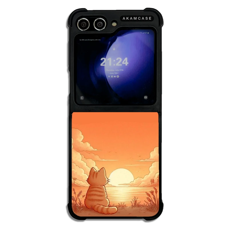 کاور آکام مدل AMC-WSGZFLIP5-CATS-32 مناسب برای گوشی موبایل سامسونگ Galaxy Z Flip 5