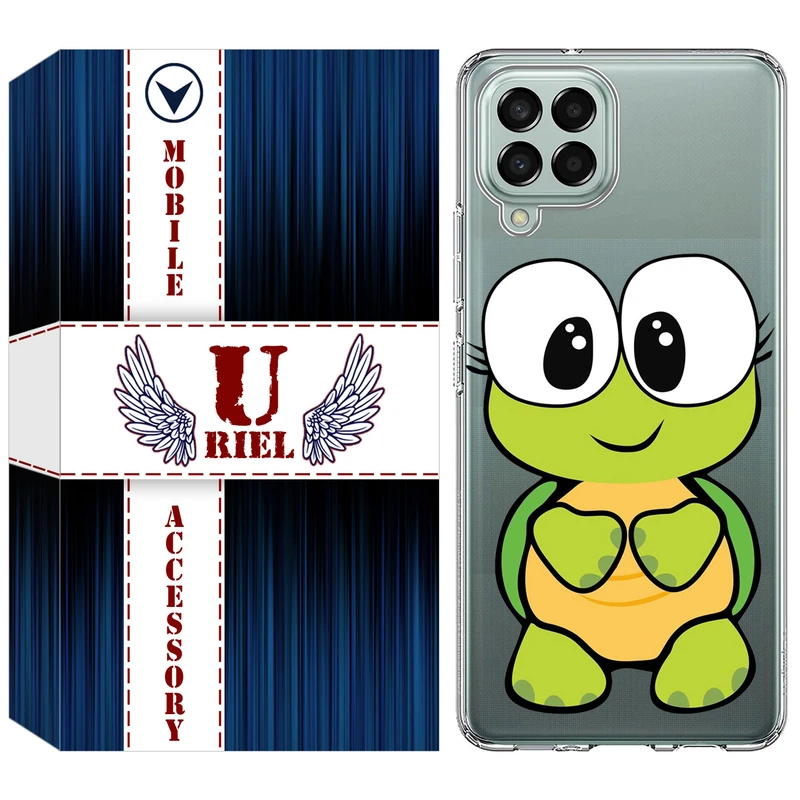 کاور یوریل مدل Clear کد 59 طرح لاکپشت مناسب برای گوشی موبایل سامسونگ Galaxy A12 / A12 Nacho / M12 / F12