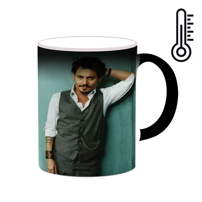 ماگ حرارتی کاکتی طرح جانی دپ Johnny Depp مدل mgh26481