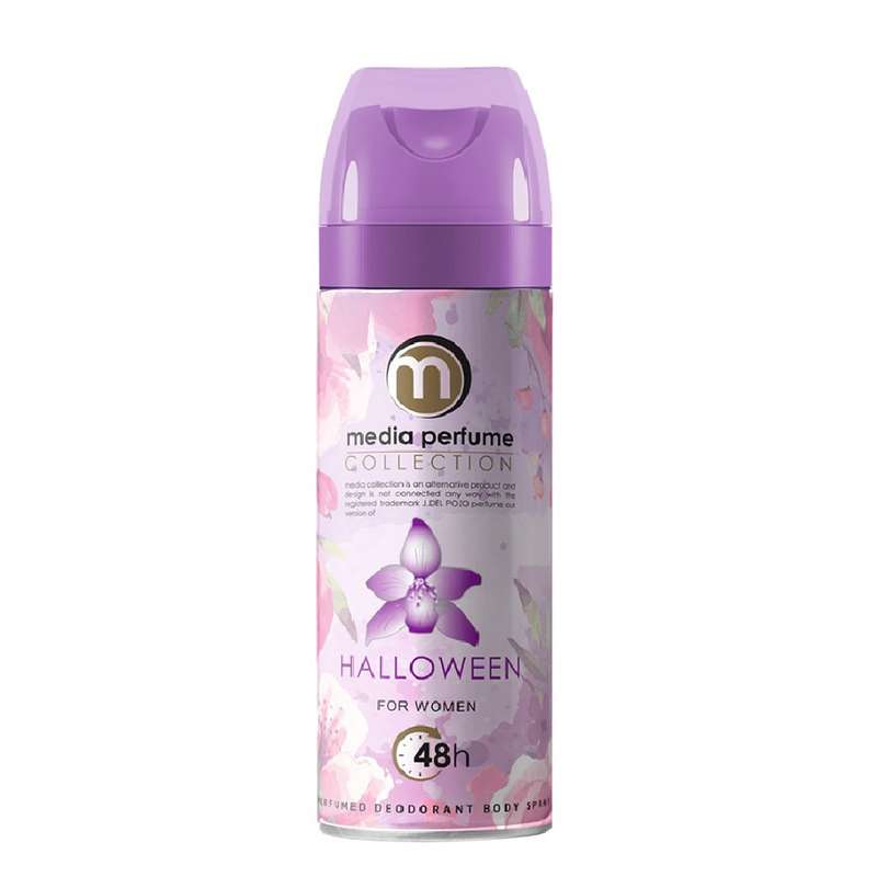 اسپری خوشبو کننده بدن زنانه مدیا مدل Halloween حجم 200 میلی لیتر اسپری خوشبو کننده بدن زنانه مدیا مدل Halloween حجم 200 میلی لیتر