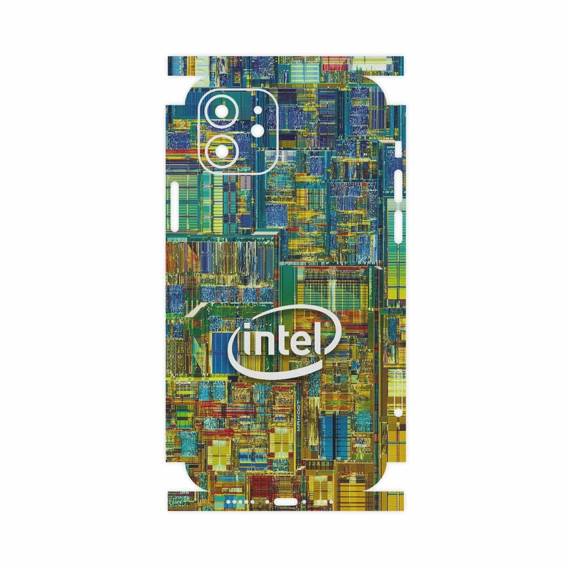 برچسب پوششی ماهوت مدل Intel Brand-FullSkin مناسب برای گوشی موبایل اپل iPhone 12