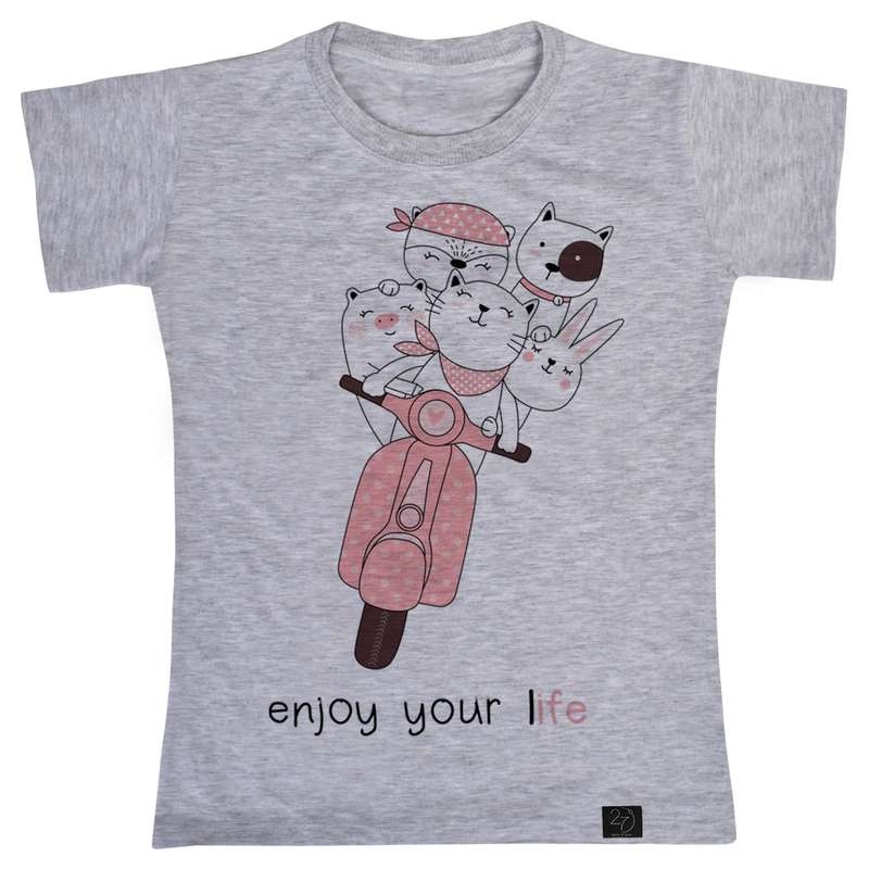 تی شرت دخترانه 27 مدل Enjoy your life کد G73